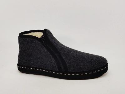 Chausson montant homme fourré en laine confortable double zip CHIC & RELAX belvis