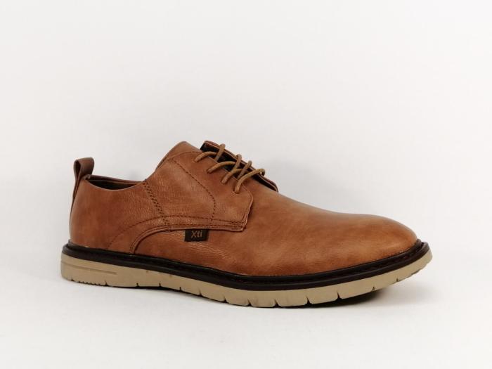 Chaussure homme habillé confortable et tendance camel à pas cher destockage XTi 49176