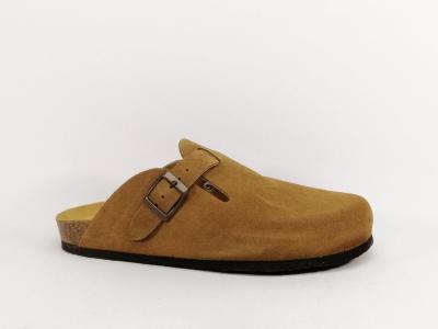 Sabot homme cuir confort marron semelle à mémoire de forme PLAKTON blog tendance