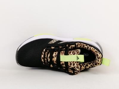 Basket femme ADIDAS racer TR23 noir leopard destockage à pas cher running confortable