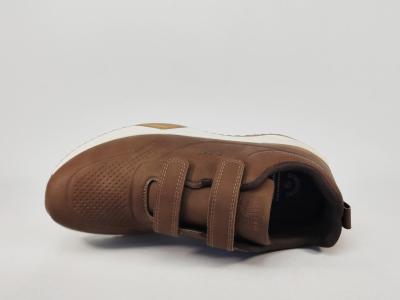 Basket marron homme à scratch tendance ROUTE66 plaisant à pas cher confortable