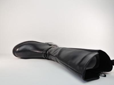 Botte femme grande taille pour mollets larges CINK ME DM100-K3 noire à pas cher