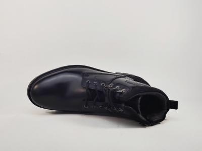 Bottine homme cuir noir chic et confortable destockage ROADSIGN grima tendance