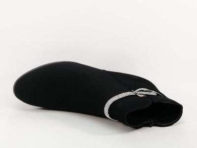 Bottine noire femme grande taille à talon chic tendance CINK ME DM850-2