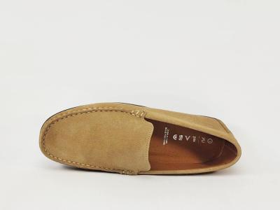 Mocassins homme daim cuir souple beige confortable et chic ORLAND 2022 arena