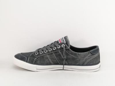 Basket grande taille homme toile gris foncé DOCKERS 30ST027 à élastiques