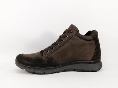 Basket montante homme cuir marron wateproof goretex destockage IMAC ARA 454076 804095