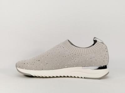Sneakers gris textile souple largeur G CAPRICE 24700 pour femme