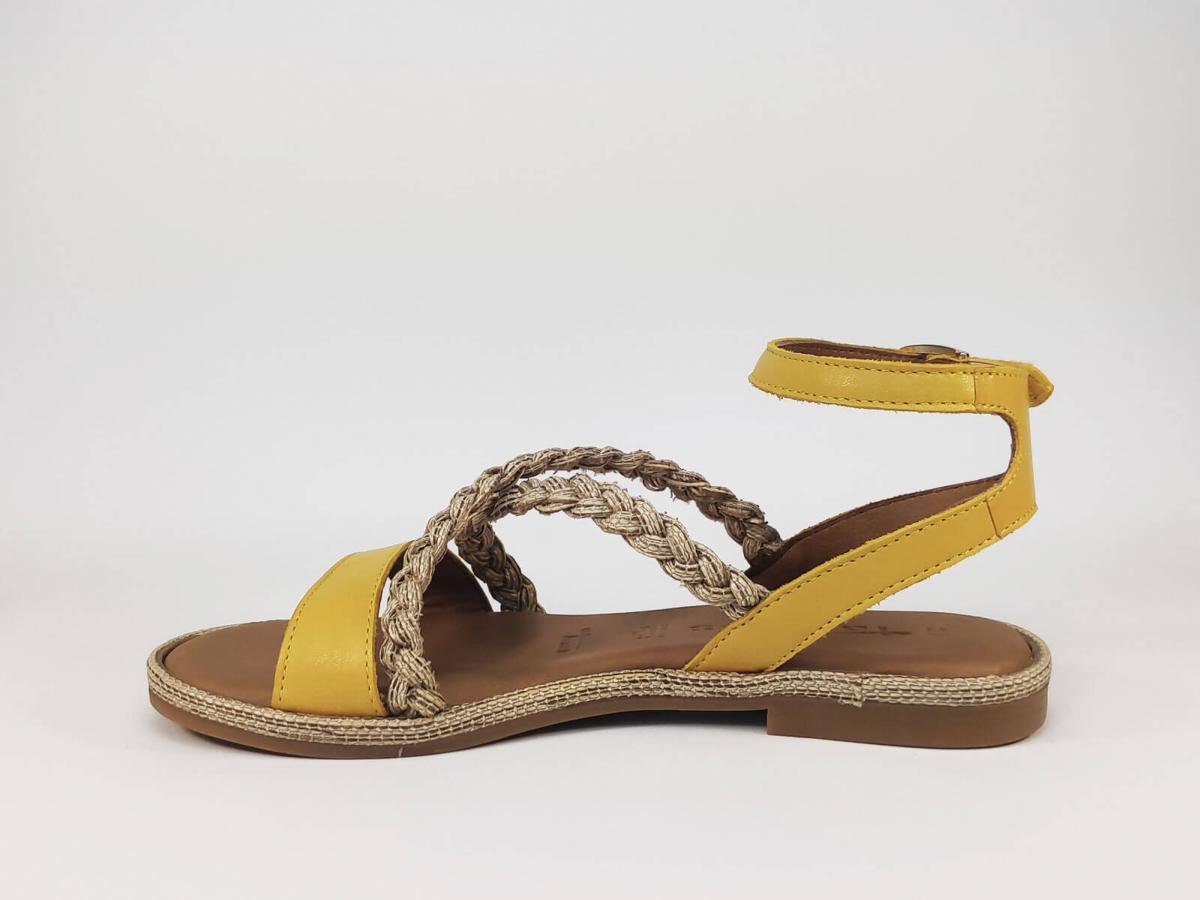 sandales plates mellow yellow