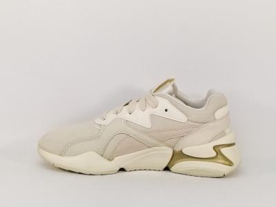 Sneakers femme tendance destockage PUMA 369487 cuir beige à pas cher