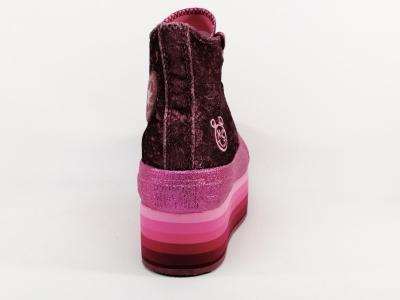 Basket montante originale semelle plateforme rose destockage CONVERSE 563725C femme