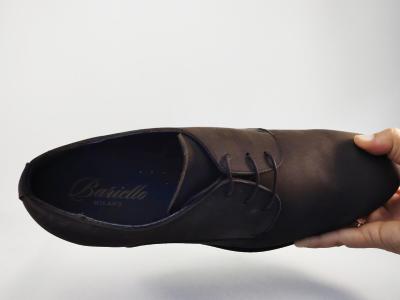 Chaussure chic homme grande taille derby cuir marron destockage STORM bariello à pas cher