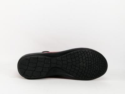 Chaussure montante cuir rouge souple à lacets MORAN’S gopro femme