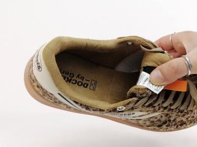 Basket leopard femme originale confortable et tendance destockage DOCKERS 55MY203 à pas cher