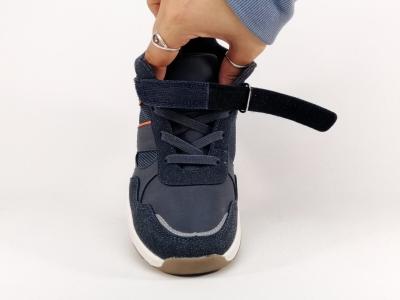 Basket montante garçon tendance et confortable à pas cher destockage XTi 150115 marine
