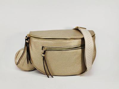 Sac banane femme pas cher doré avec porte monnaie amovible et bandoulière MARO S12-10