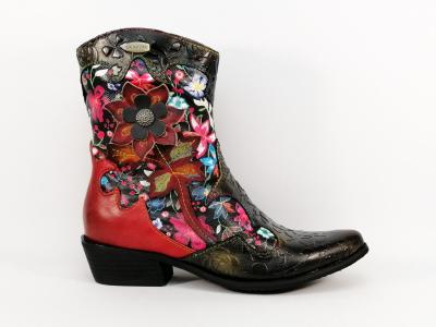 Santiag femme originale bottine LAURA VITA hicnio 24b en cuir de qualité