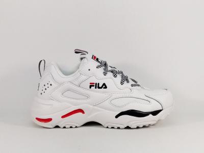 Sneakers blanche tendance femme destockage FILA ray tracer à pas cher