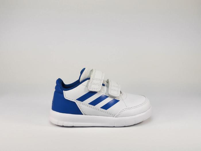 Basket blanche mode garçon bébé à velcro ADIDAS Altasport CFI