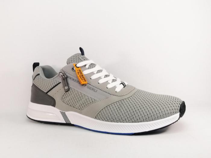 Basket grande taille homme confortable toile grise destockage DOCKERS 50FL005