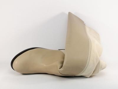 Botte grande taille femme confort pointure 42, 43, 44 destockage ANDRES MACHADO AM4242 beige