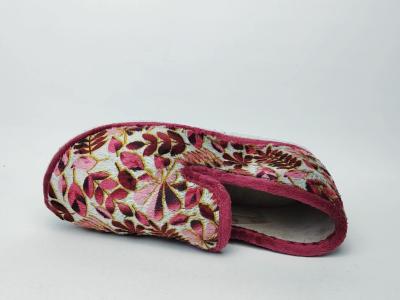 Chausson femme semelle feutre charentaise originale rose CHIC & RELAX gabilo