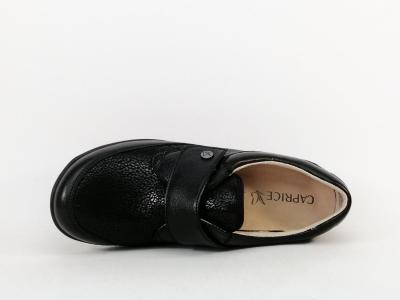 Chaussure hallux valgus femme pieds sensibles et larges cuir souple CAPRICE 24655 H
