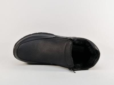 Chaussures fourrées homme à pas cher hiver grand froid double zip SWEET'R cemela noir