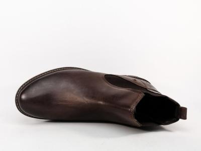 Chelsea boot homme cuir marron confortable chic destockage MORAN'S tubay