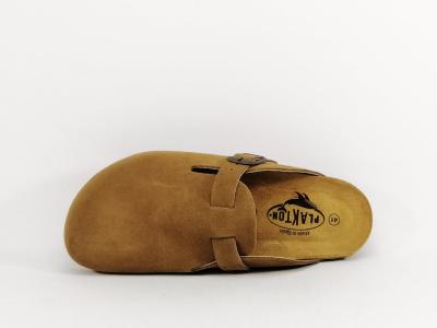 Sabot homme cuir confort marron semelle à mémoire de forme PLAKTON blog tendance