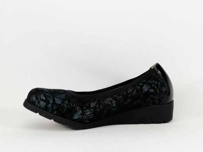 ballerine compensée cuir