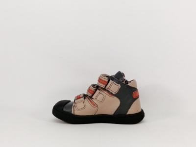 Basket montante ultra résistante en cuir à velcro destockage MOD8 kenny garçon bébé