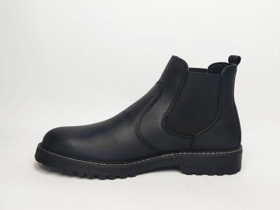 Bottine chelsea homme cuir noir waterproof destockage IMAC 850688 confortable souple à pas cher