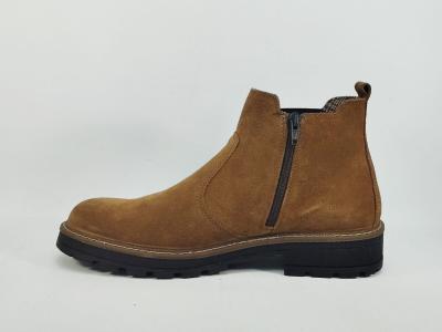 Bottines homme en daim camel cuir nubuck confortable destockage IMAC ARA 854066