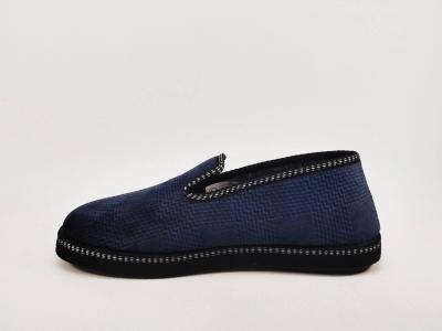 Chausson charentaise homme confortable marine ARIZONA pasti à pas cher