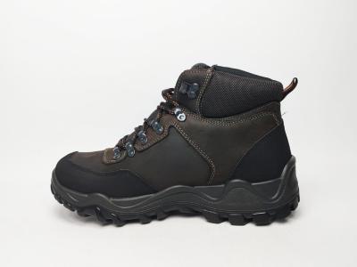 Chaussure randonnée homme montante cuir marron waterproof à pas cher destockage IMAC 653388 confortable