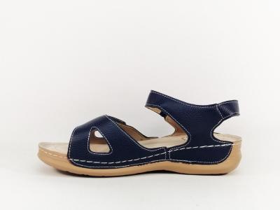Sandale femme grande pointure marine confortable semelle cuir CINK ME DM22-5 pas cher