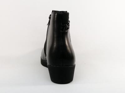 Bottine grande taille femme à pas cher noire compensée CINK ME DM378-3