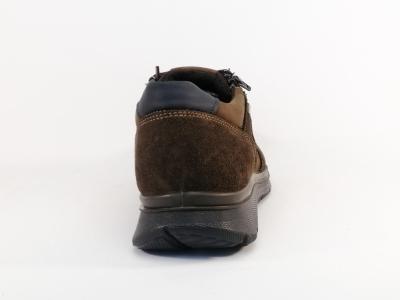 Chaussure homme cuir marron confortable souple et waterproof Destockage IMAC 452578