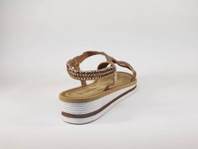 Sandale femme tendance et pas cher rose semelle épaisse LAURA MODE WL#055