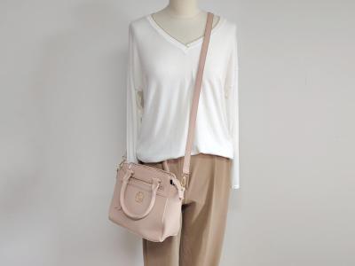 Sac à main bandoulière femme rose pale chic tendance destockage XTi 184588 pas cher