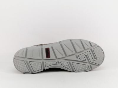 Chaussure homme sans lacets cuir gris confortable à élastiques en destockage IMAC GALLUS yann