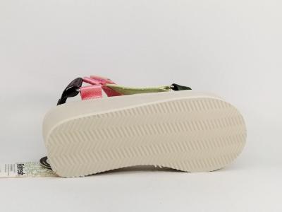 Sandale femme tendance destockage REFRESH 79393 multi-colore à velcro à pas cher vegan