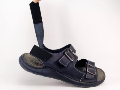 Sandale homme grande pointure confortable cuir marine destockage JOSEF SEIBEL maverick 07