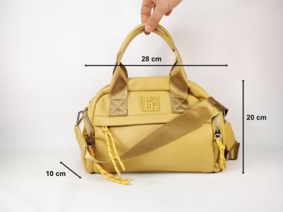 Sac à bandoulière femme jaune moutarde bowling destockage REFRESH 183389 pas cher