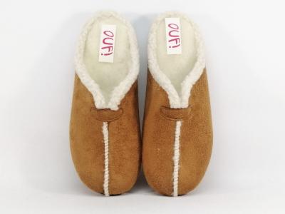 Chausson mule fourrée camel femme CHIC & RELAX OUF! titoun tortosa