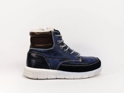 Chaussure montante fourrée bleu garçons STAR K18810 à pas cher