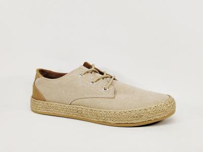 Chaussure homme toile beige pas cher légère et tendance TERRE DE MARINS tamoula semelle corde