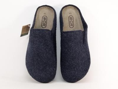 Pantoufle sabot homme confortable dessus recyclé semelle cuir CHIC & RELAX Ploumi