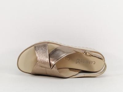 Sandale femme pieds larges grand confort CAPRICE 28703 largeur G chic cuir souple